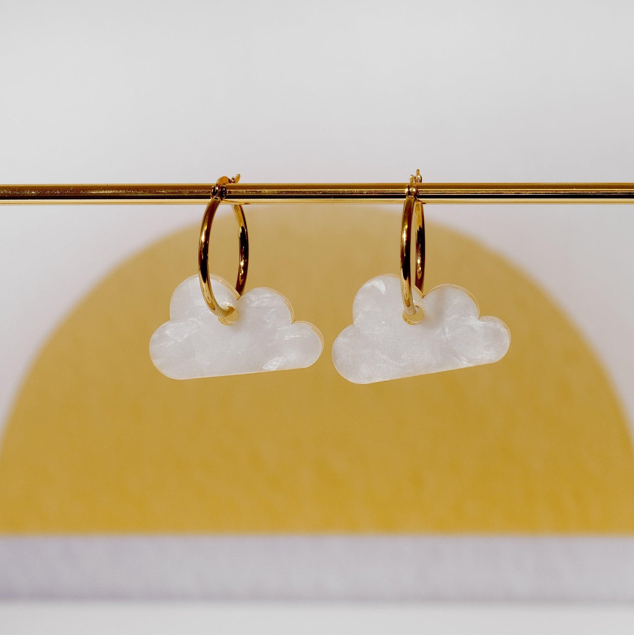 Cloud Hoop Earrings - Sleepy Mountain