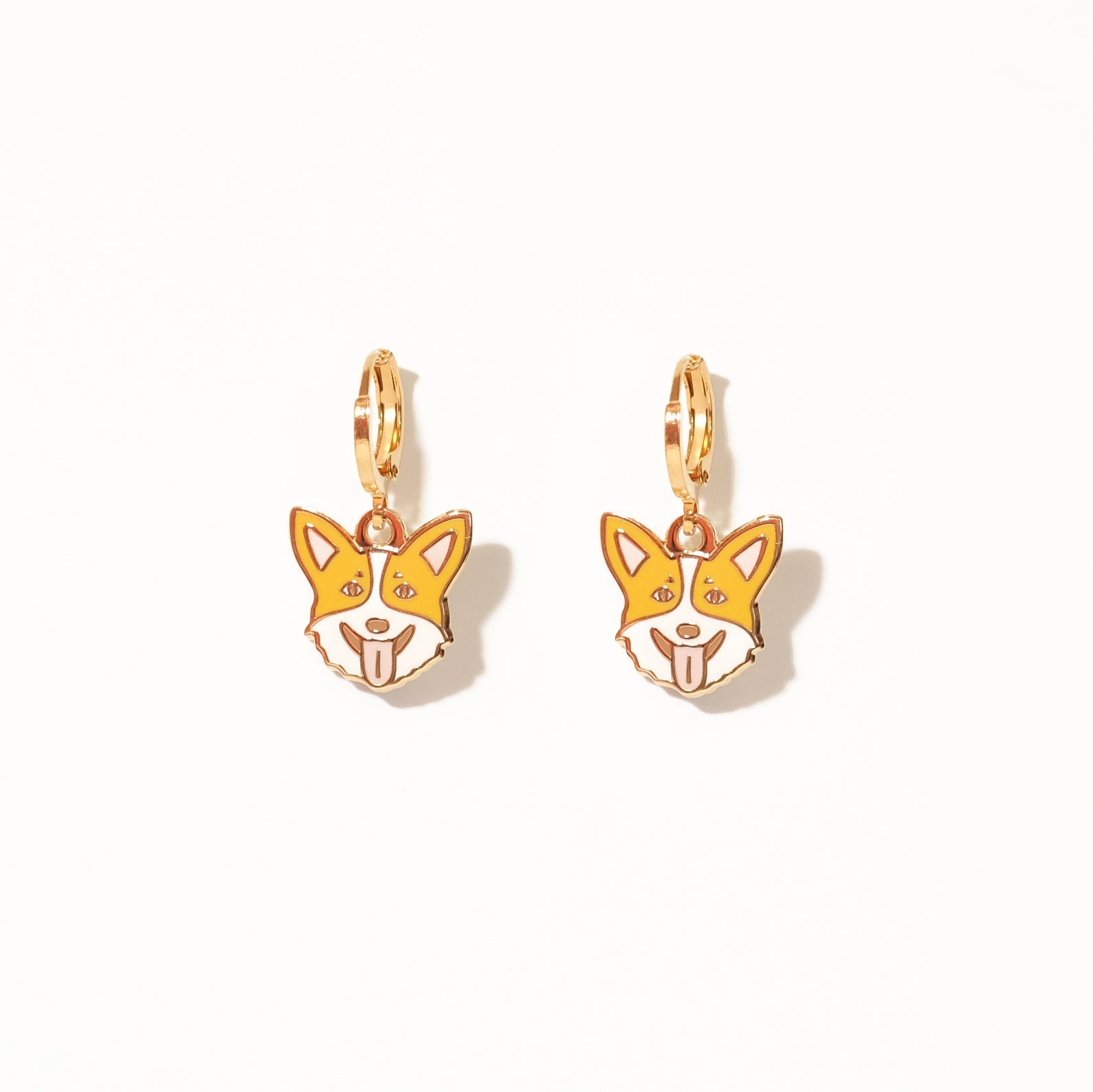 Corgi huggie hoop earrings - Sleepy Mountain