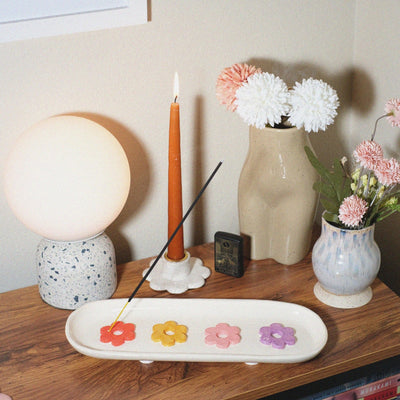 Daisy Ceramic Incense Holder - Sleepy Mountain