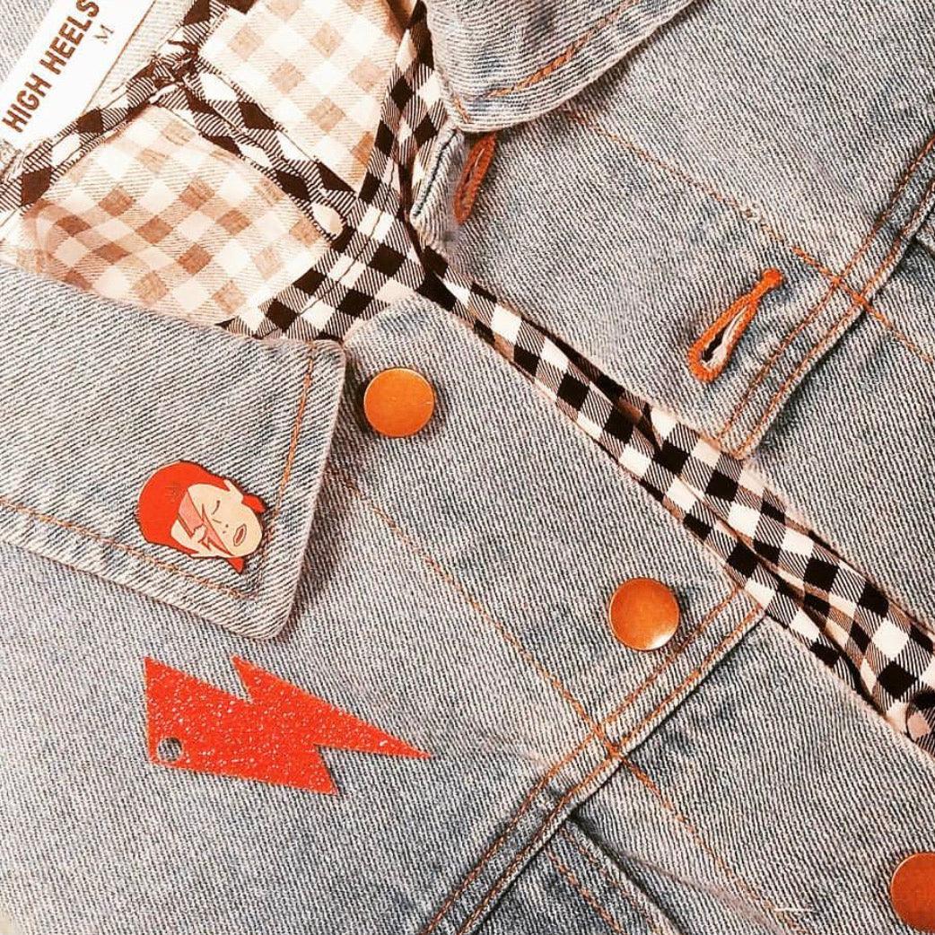 David Bowie Enamel Pin - Sleepy Mountain