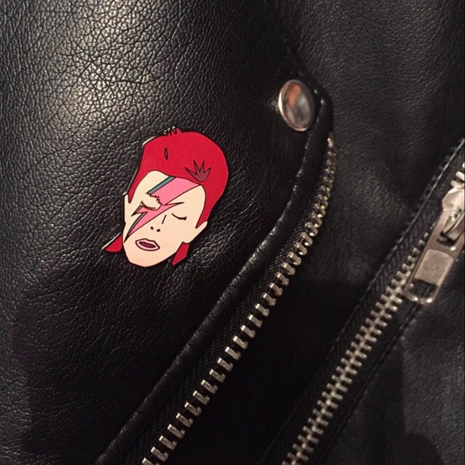David Bowie Enamel Pin - Sleepy Mountain