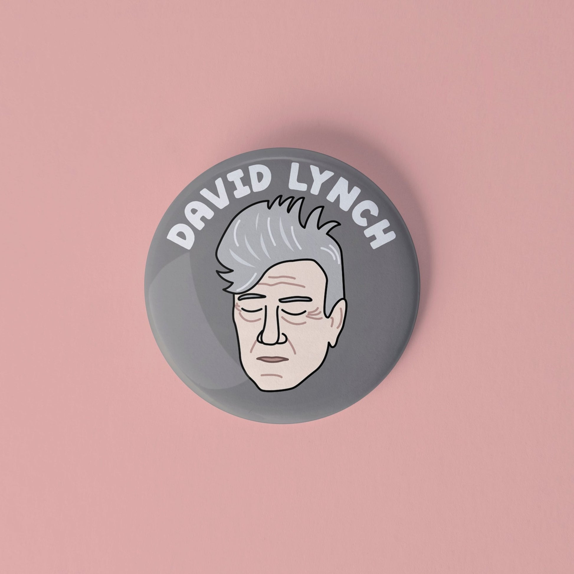 David Lynch pinback button - Sleepy Mountain