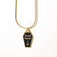 Dead Inside Coffin Charm Necklace - Sleepy Mountain