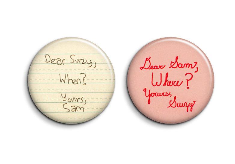 Dear Suzy & Dear Sam Moonrise Kingdom Buttons - Sleepy Mountain