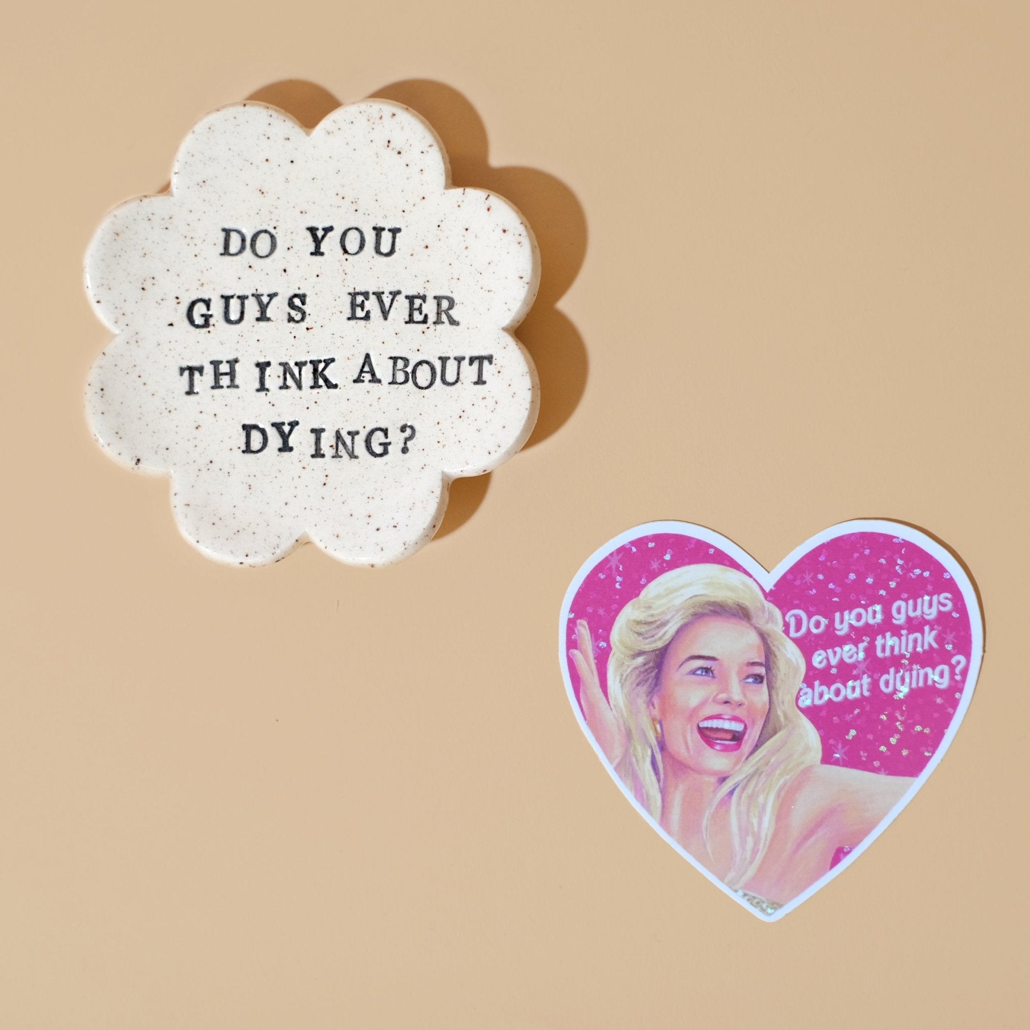 Do you guys ever think about dying? Ceramic trinket tray - Sleepy Mountain