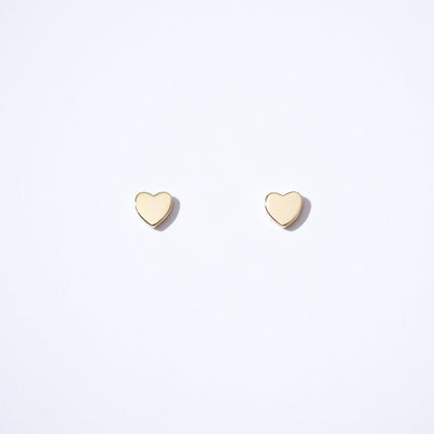 Fine Essentials - Heart Stud Earrings - Sleepy Mountain