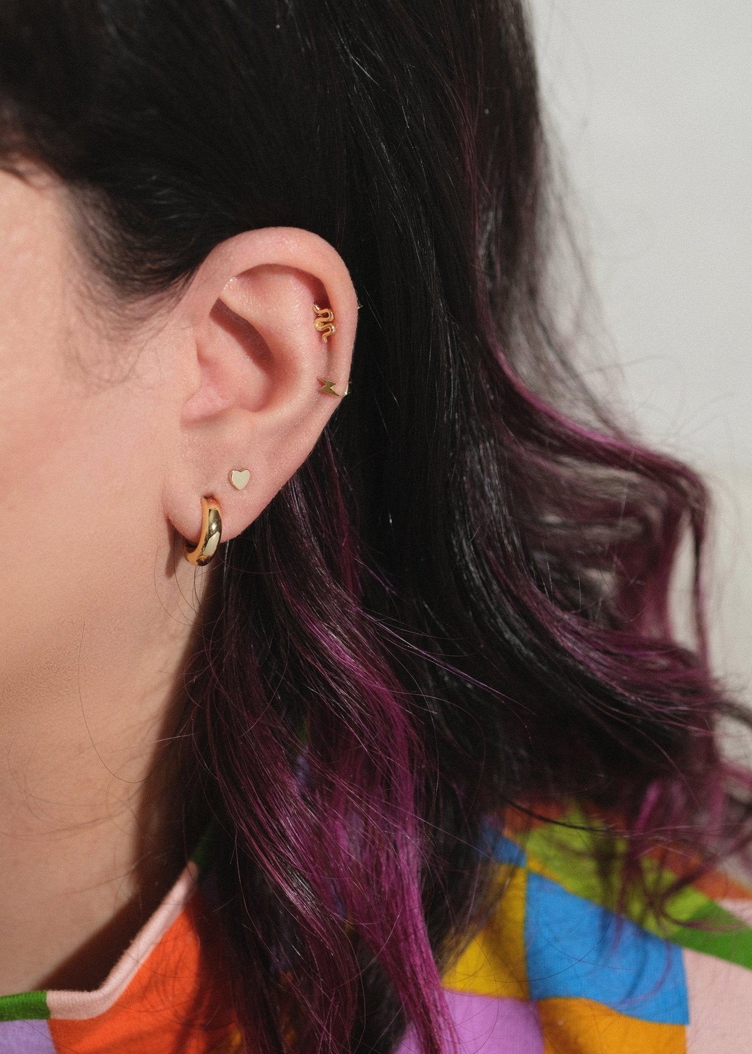 Fine Essentials - Lightning bolt stud earrings - Sleepy Mountain
