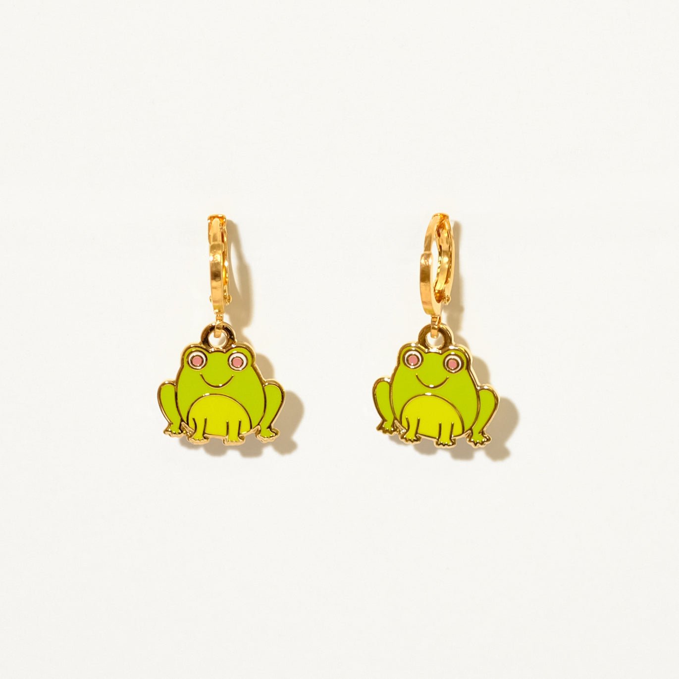 Frog Huggie Hoop Earrings - Sleepy Mountain