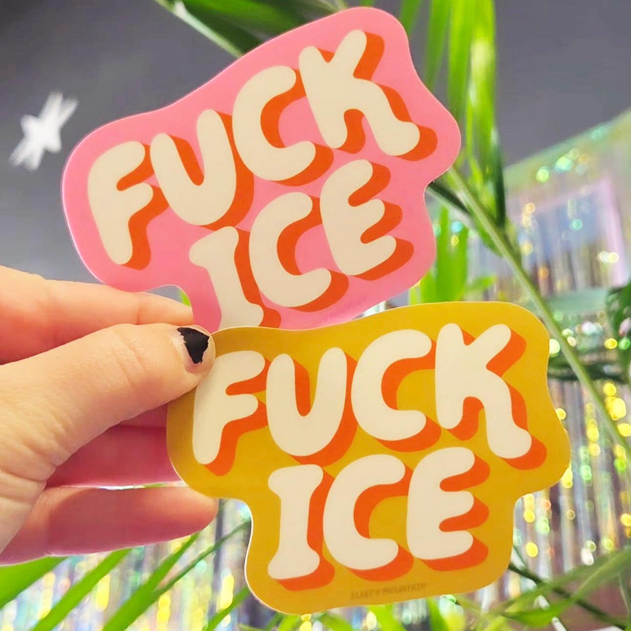 Fuck ICE Sticker Green - Sleepy Mountain