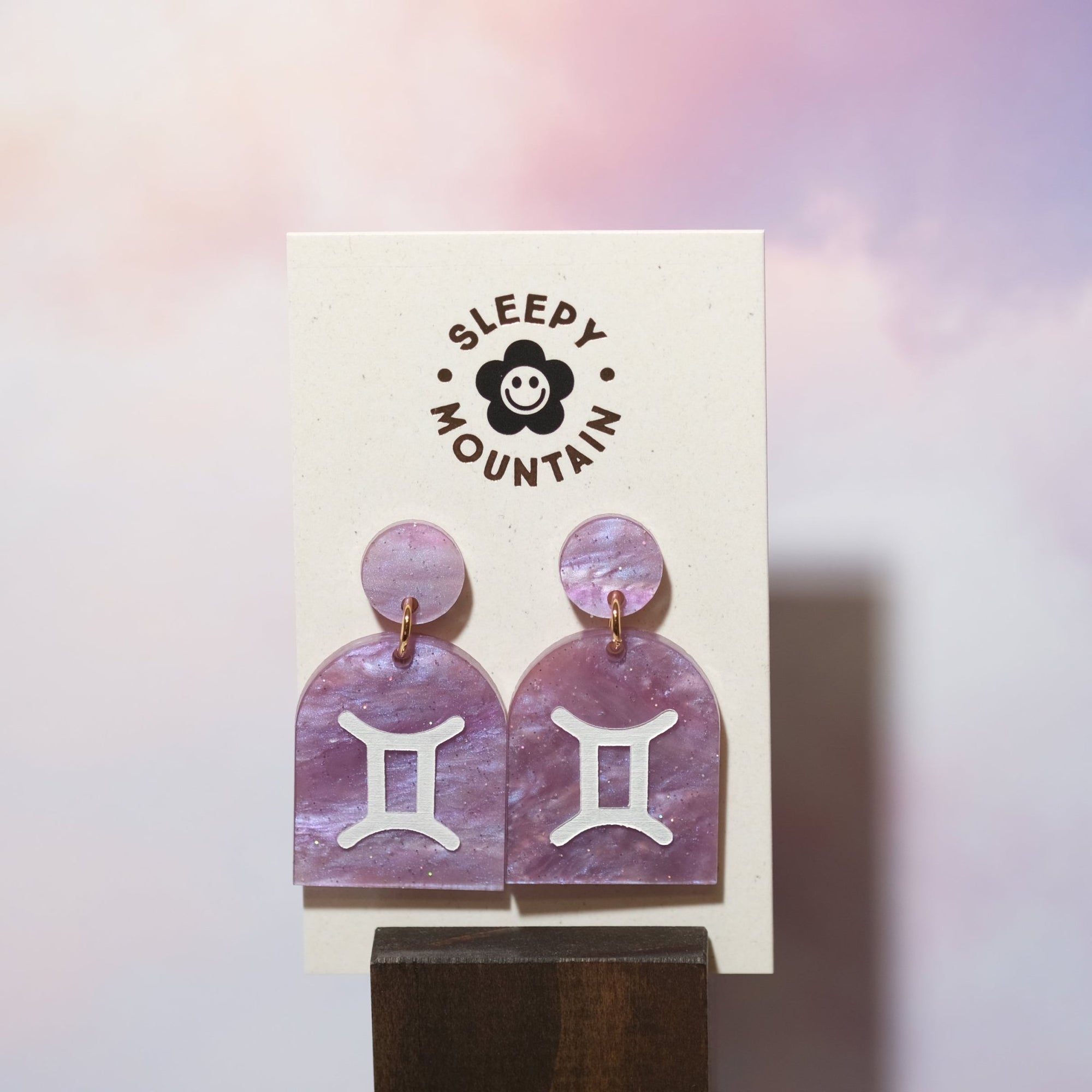 Gemini Zodiac Earrings - Sleepy Mountain