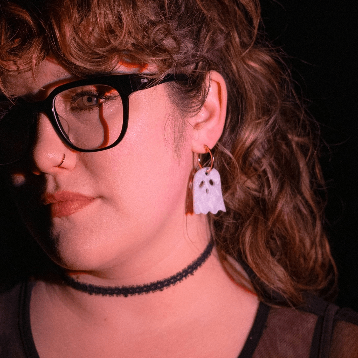 Ghost Hoop Earrings - Sleepy Mountain