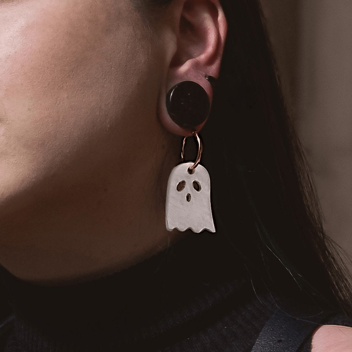 Ghost Hoop Earrings - Sleepy Mountain