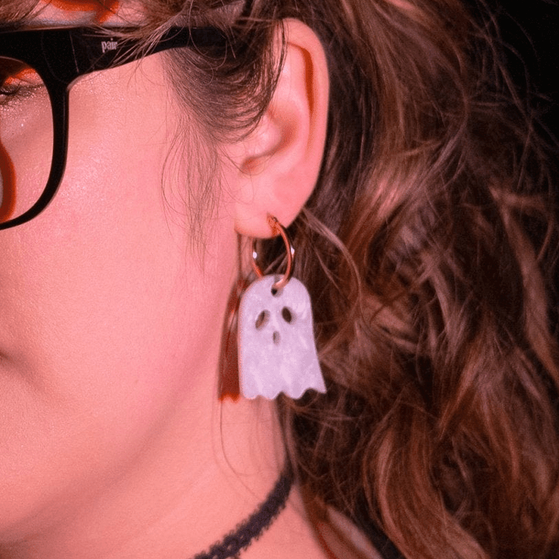 Ghost Hoop Earrings - Sleepy Mountain