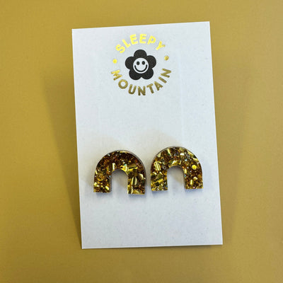 Gold Arch Earrings - Sleepy Mountain