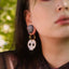 Heart Eye Skull Hoop Earrings - Sleepy Mountain