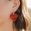 Heart Hoop Earrings in Love Potion - Sleepy Mountain