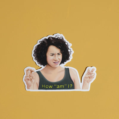 How "am" I? Broad City Sticker by Ambar Del Moral - Sleepy Mountain