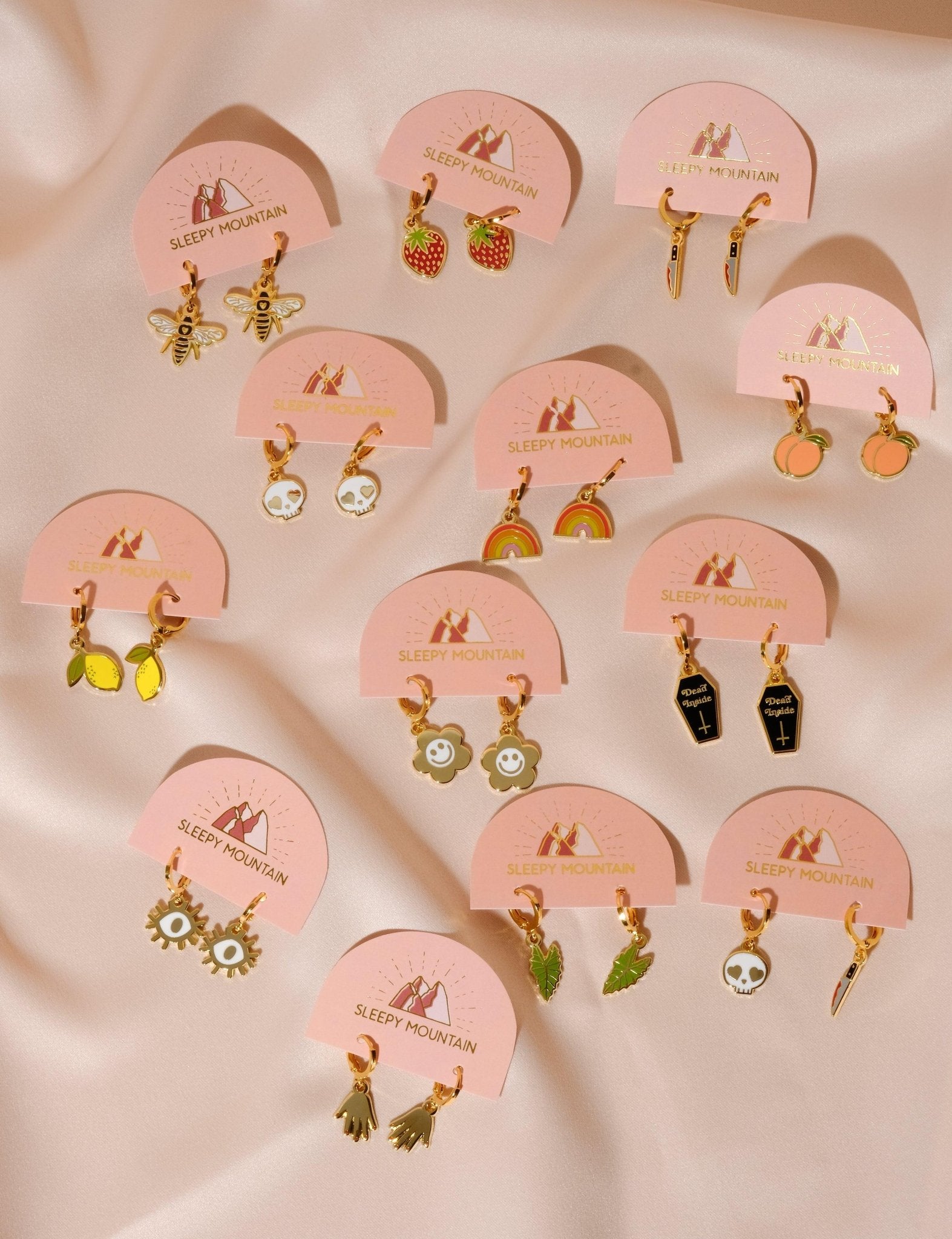 Lemon Huggie Hoop Earrings - Sleepy Mountain