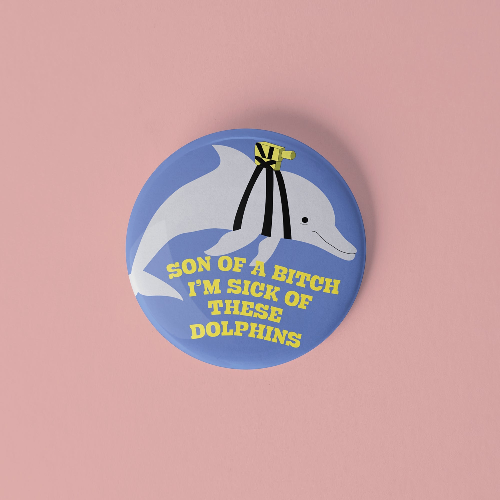 Life Aquatic Pinback Buttons set of 4 - Sleepy Mountain