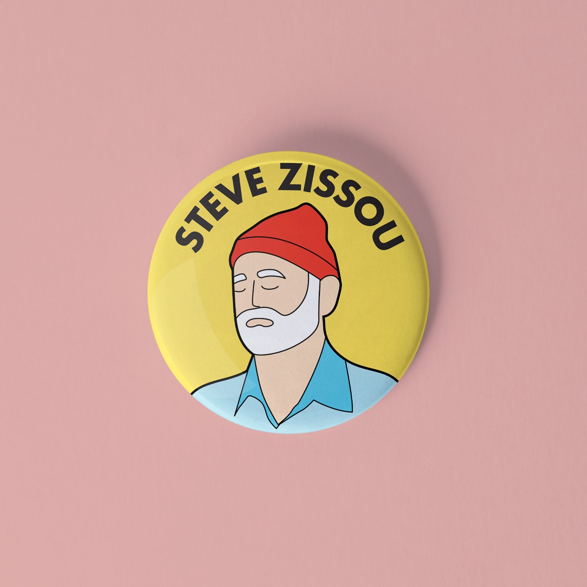 Life Aquatic Pinback Buttons set of 4 - Sleepy Mountain
