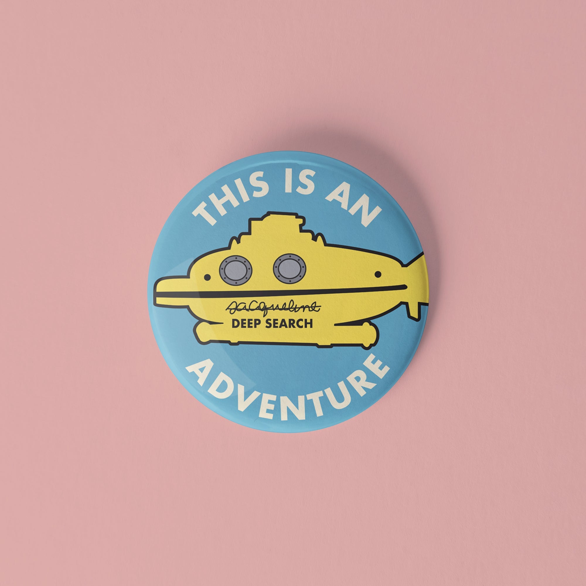 Life Aquatic Pinback Buttons set of 4 - Sleepy Mountain
