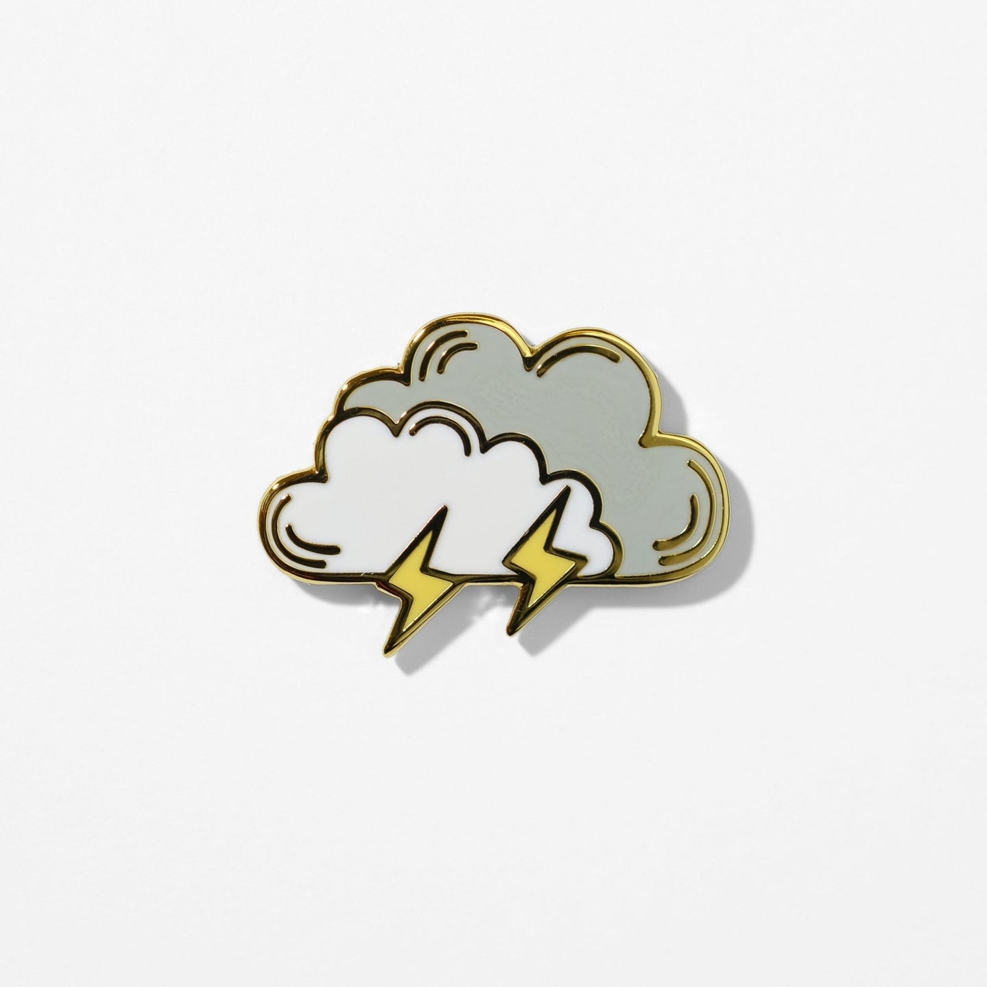 Lightning Cloud Enamel Pin | Sleepy Mountain