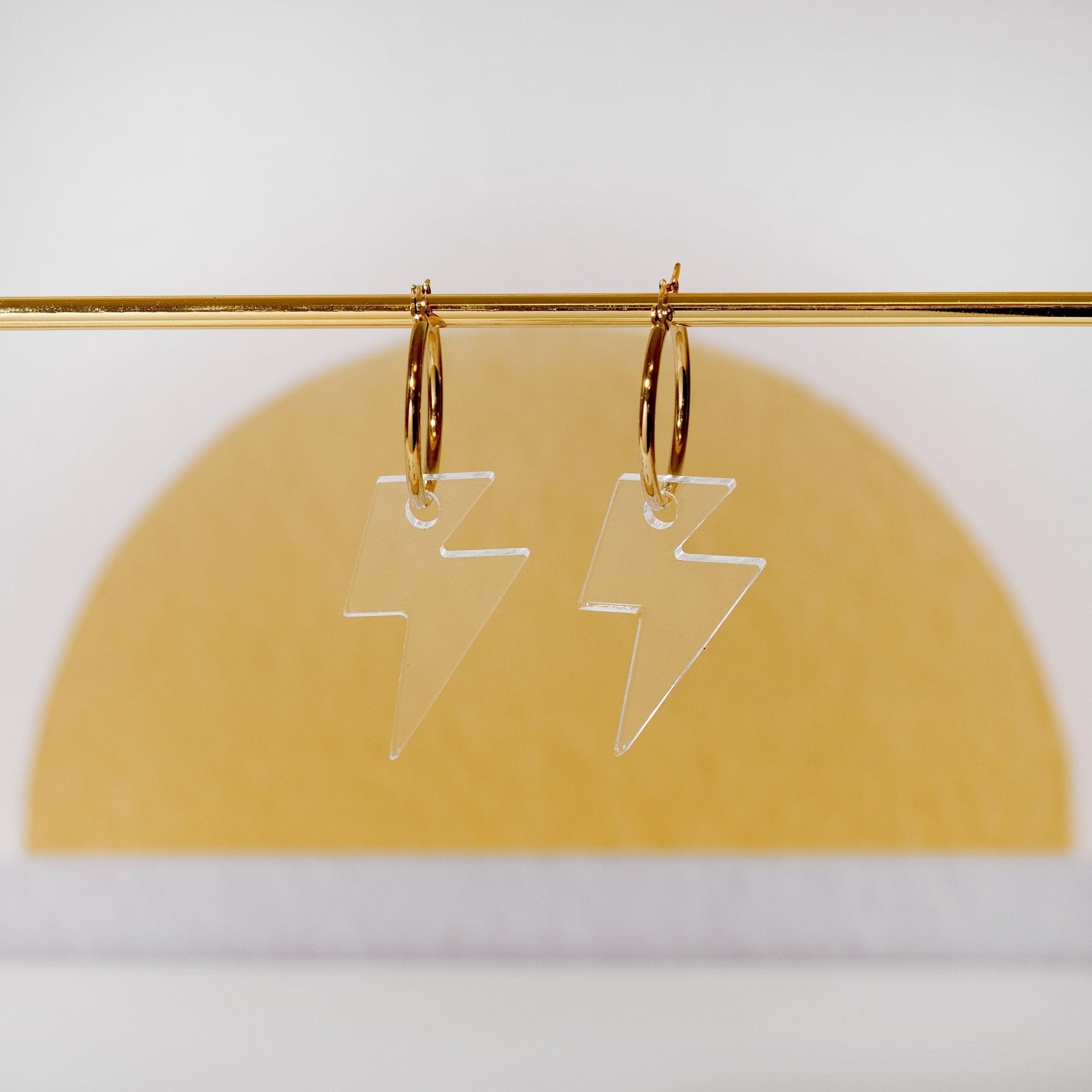Lightning Hoop Earrings - Sleepy Mountain