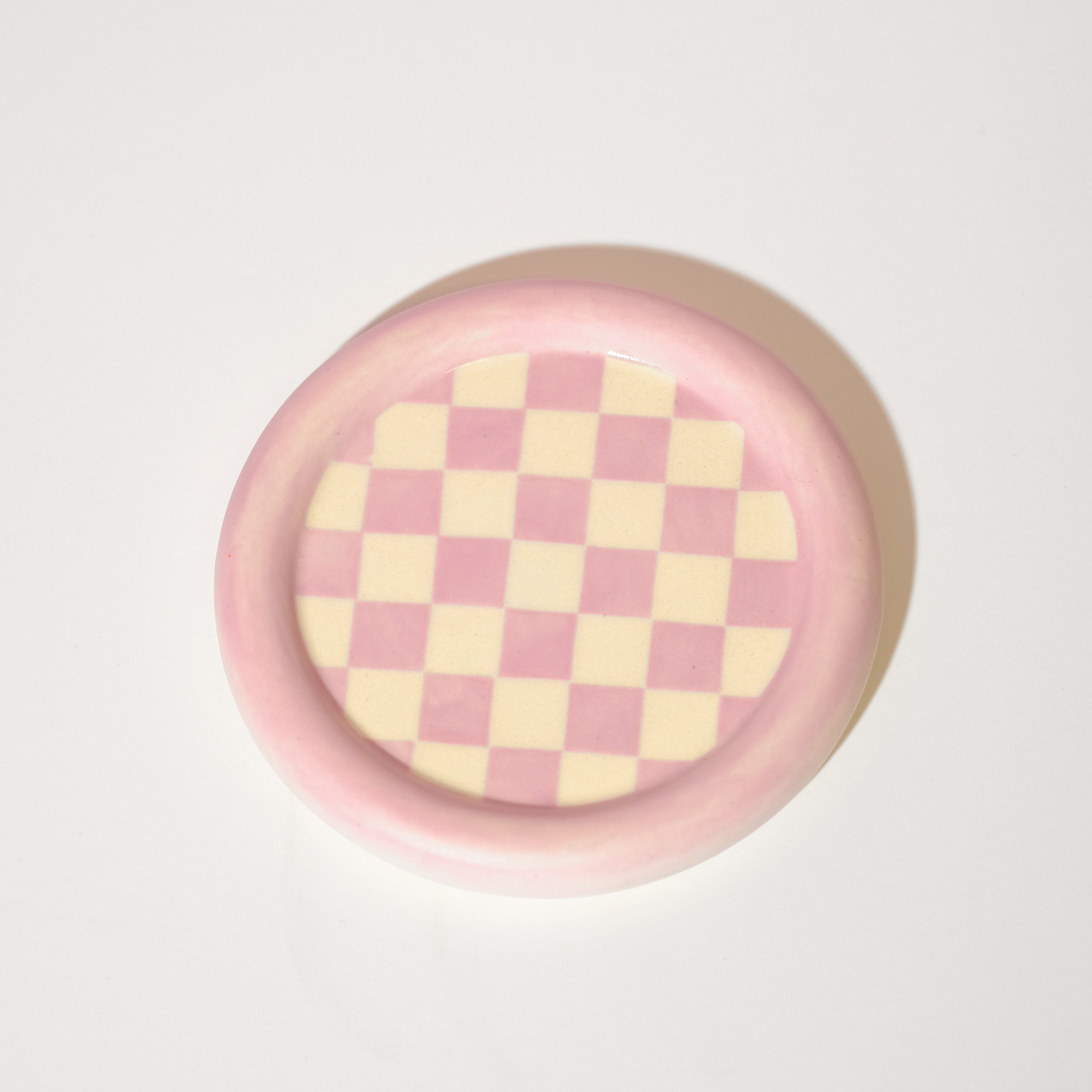 Lilac checkered coaster - Sleepy Mountain