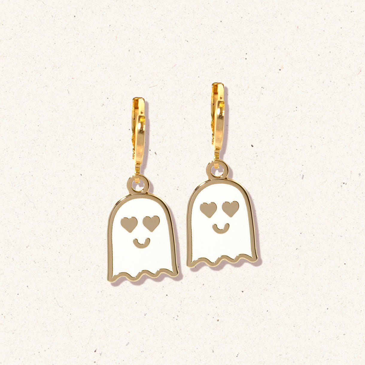 Love Ghost huggie hoop earrings - Sleepy Mountain