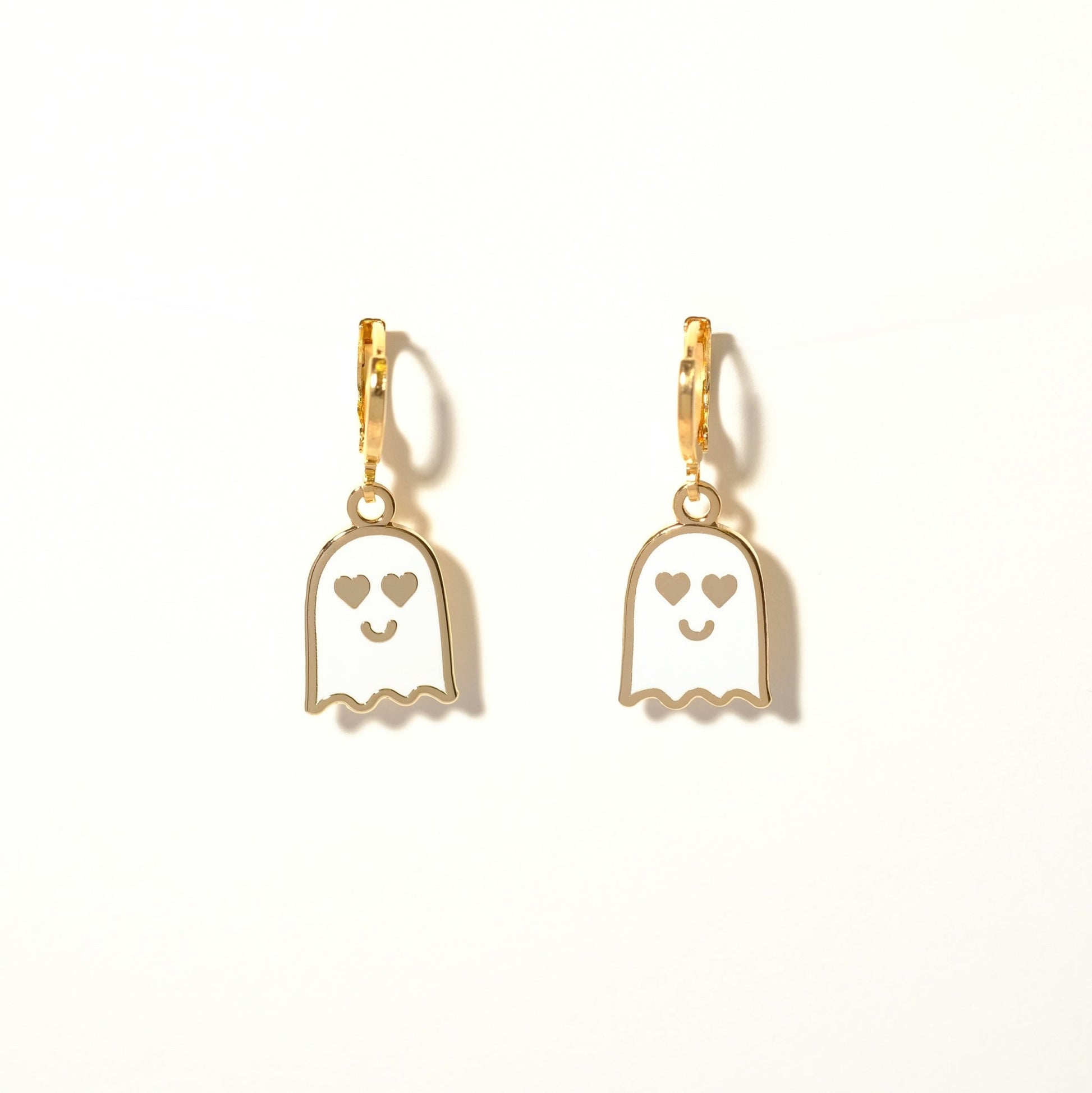 Love Ghost huggie hoop earrings - Sleepy Mountain