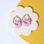 Marguerite Daisy Hoop Earrings in Lilac - Sleepy Mountain
