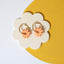 Marguerite Daisy Hoop Earrings in Tangerine - Sleepy Mountain