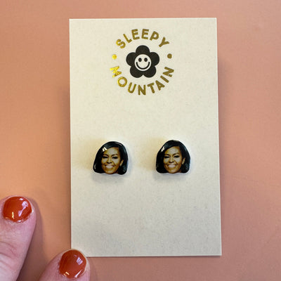 Michelle Obama stud earrings - Sleepy Mountain