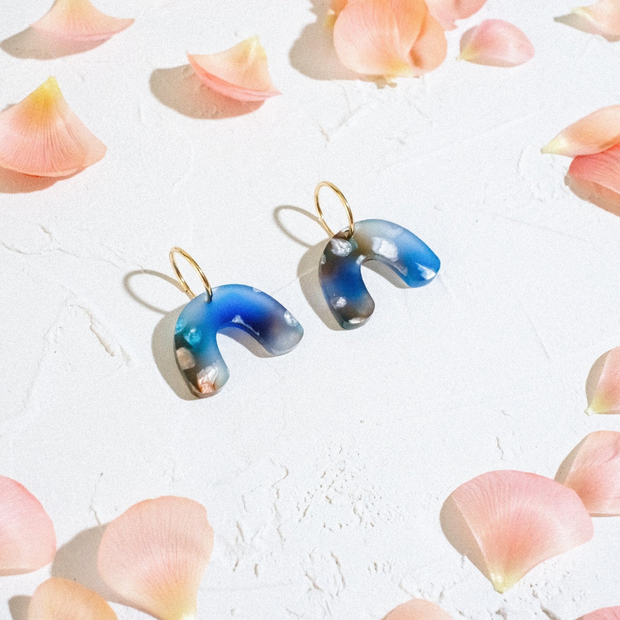 Mini Arch Hoop Earrings - Blue Dream - Sleepy Mountain