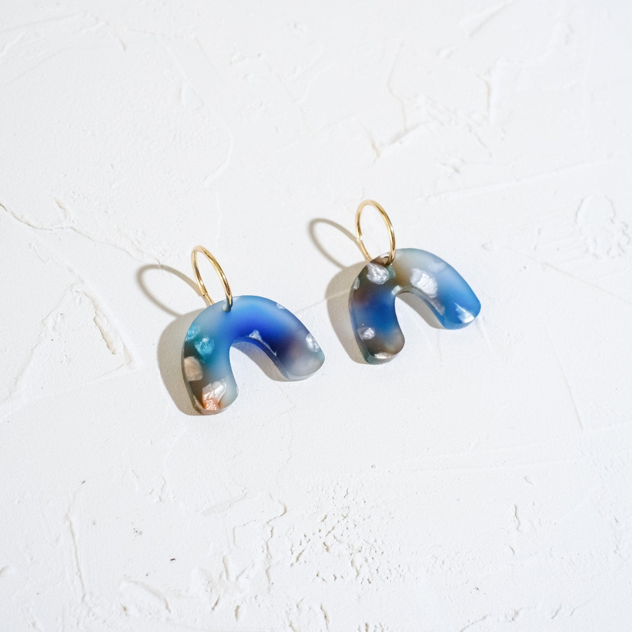 Mini Arch Hoop Earrings - Blue Dream - Sleepy Mountain