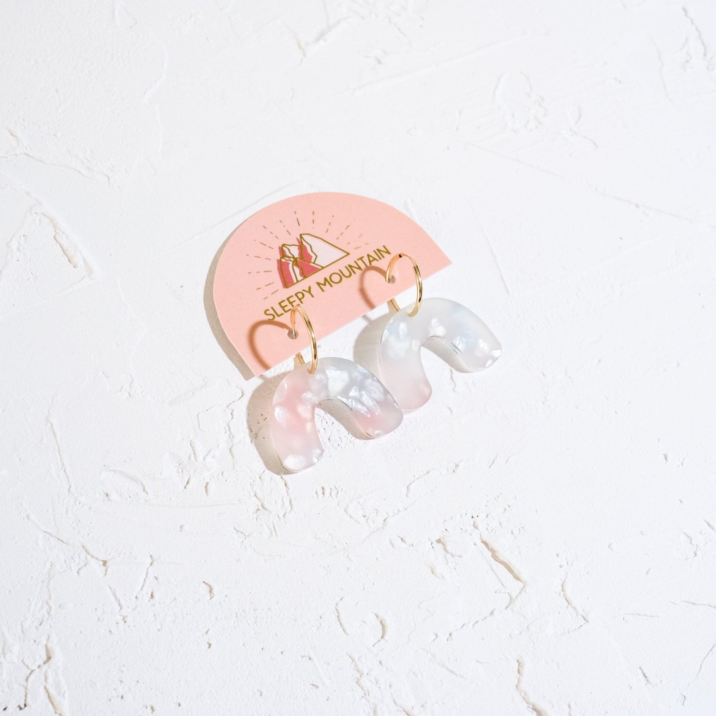 Mini Arch Hoop Earrings - Cotton Candy - Sleepy Mountain
