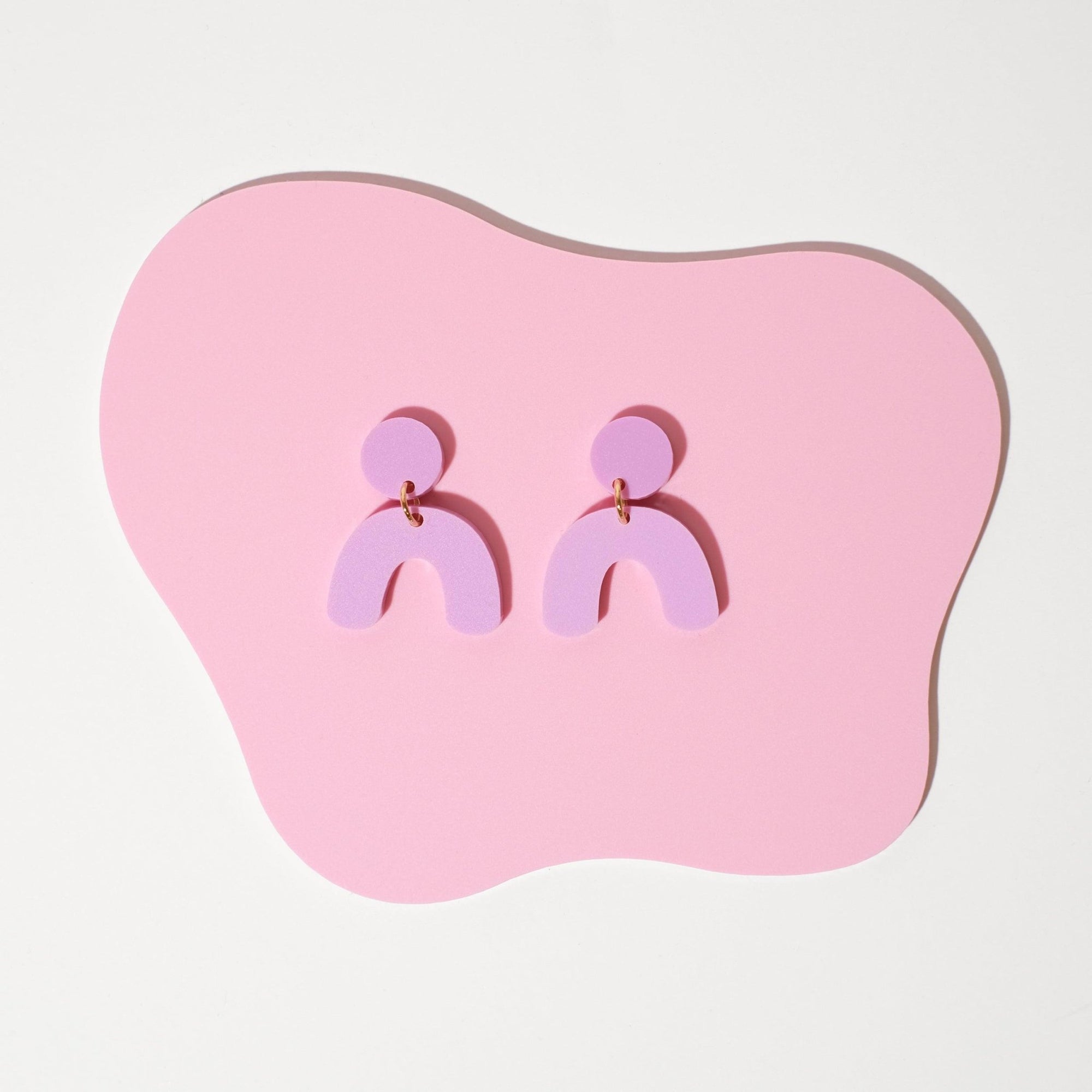 Mini Lilac Arch Dangle Earrings - Sleepy Mountain