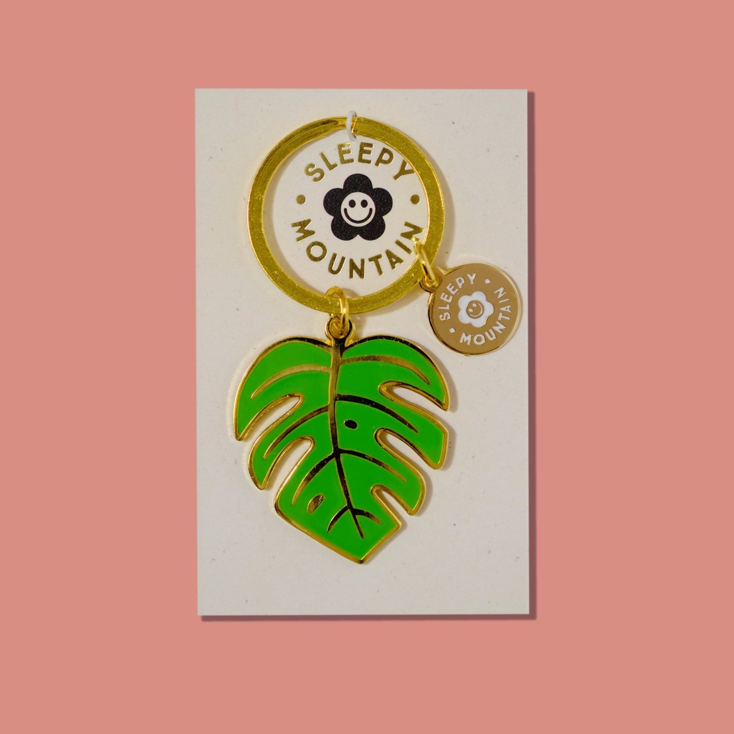 Monstera Leaf Keychain - Sleepy Mountain