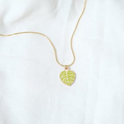 Monstera Leaf Necklace - Sleepy Mountain