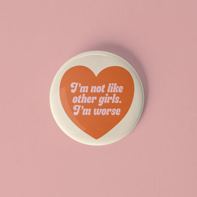 Not like other girls pinback button - Sleepy Mountain