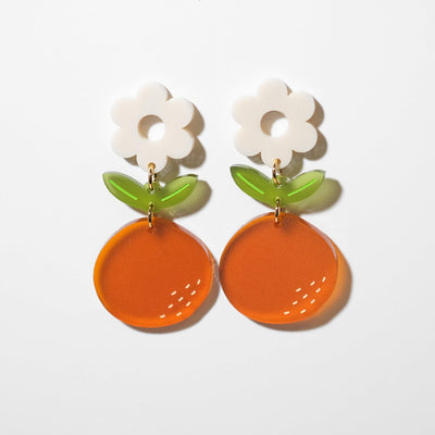 Orange Blossom Dangle Earrings - Sleepy Mountain