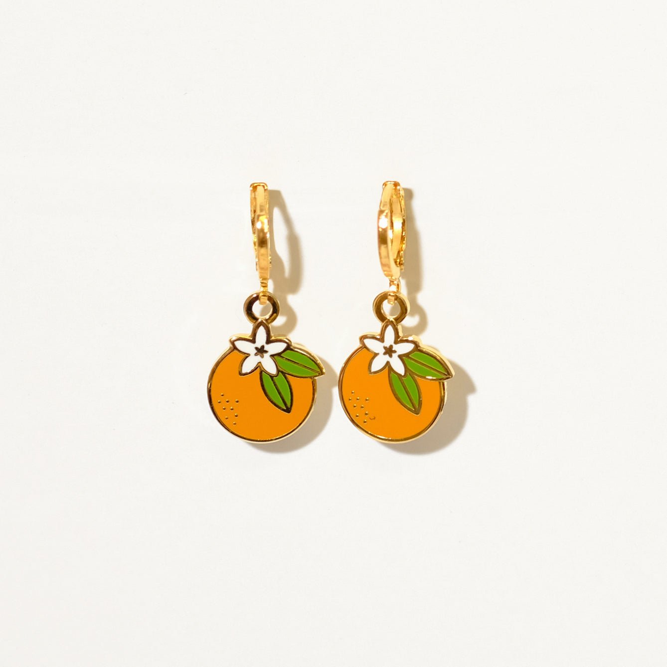 Orange Blossom Huggie Hoop Earrings - Sleepy Mountain