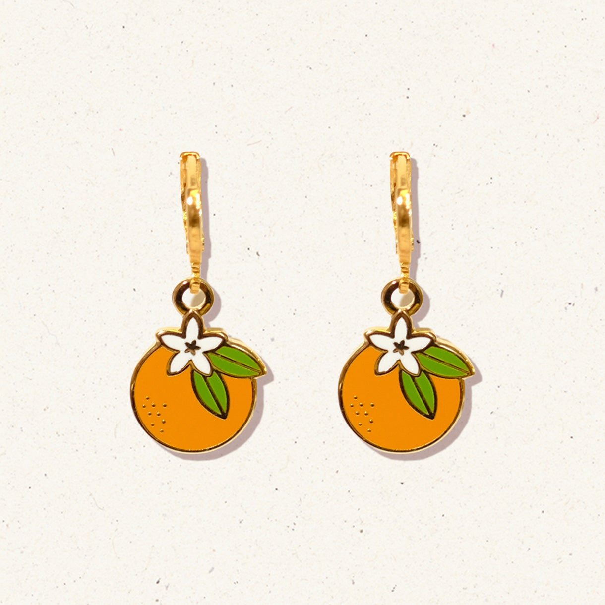 Orange Blossom Huggie Hoop Earrings - Sleepy Mountain