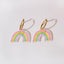 Pastel Rainbow Hoop Earrings - Sleepy Mountain