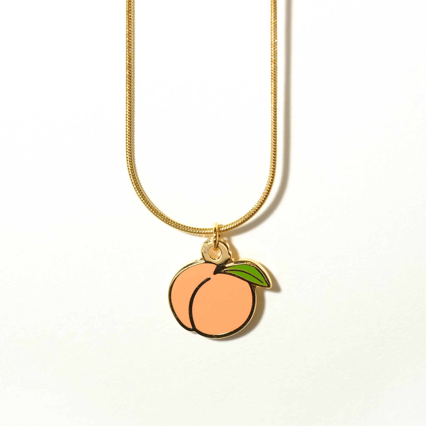 Peach Booty Charm Necklace - Sleepy Mountain