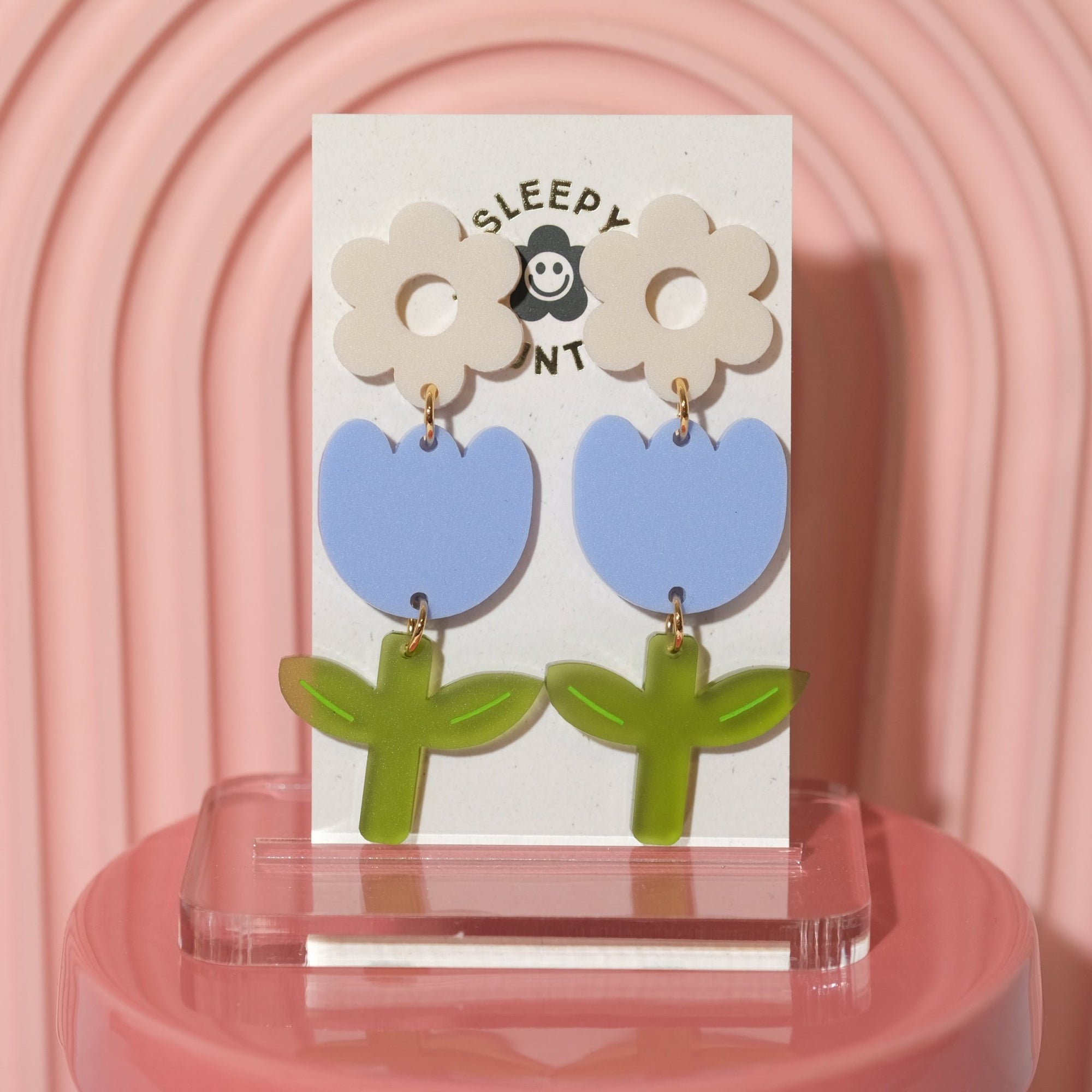 Periwinkle Tulip Earrings - Sleepy Mountain