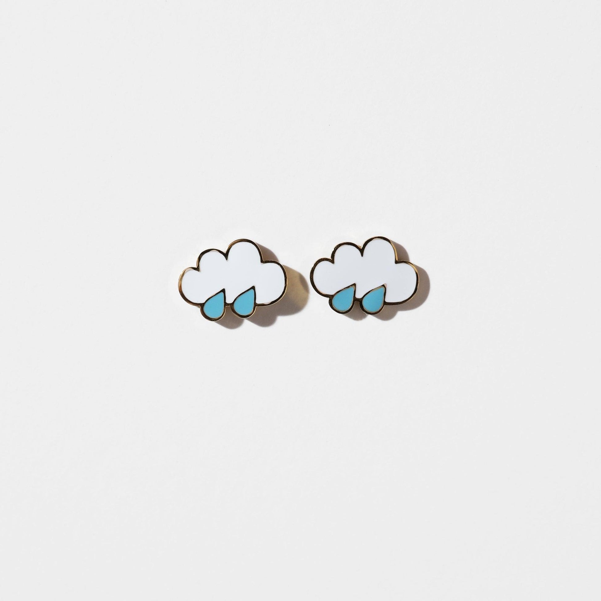 Rain Cloud Earrings - Sleepy Mountain