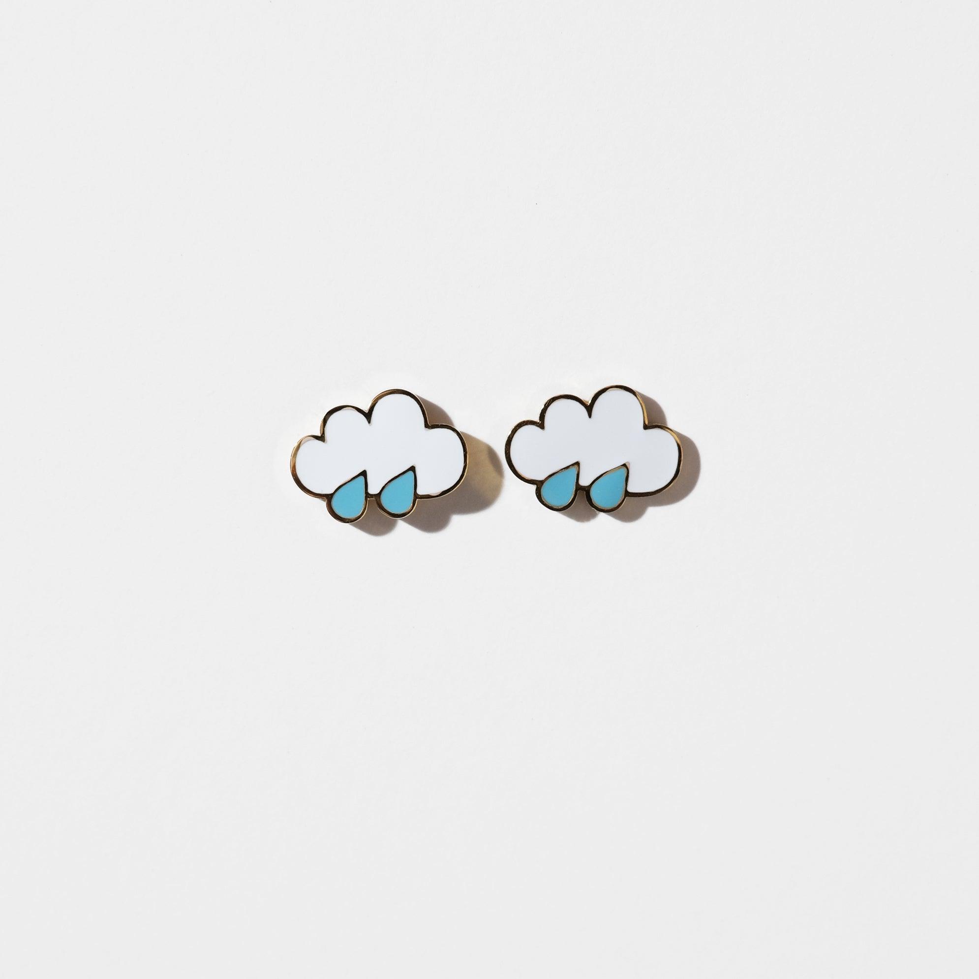 Rain Cloud Earrings - Sleepy Mountain