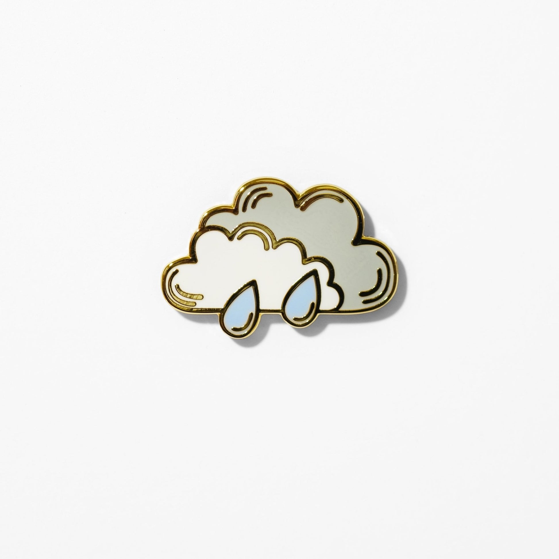 Rain Cloud Enamel Pin - Sleepy Mountain