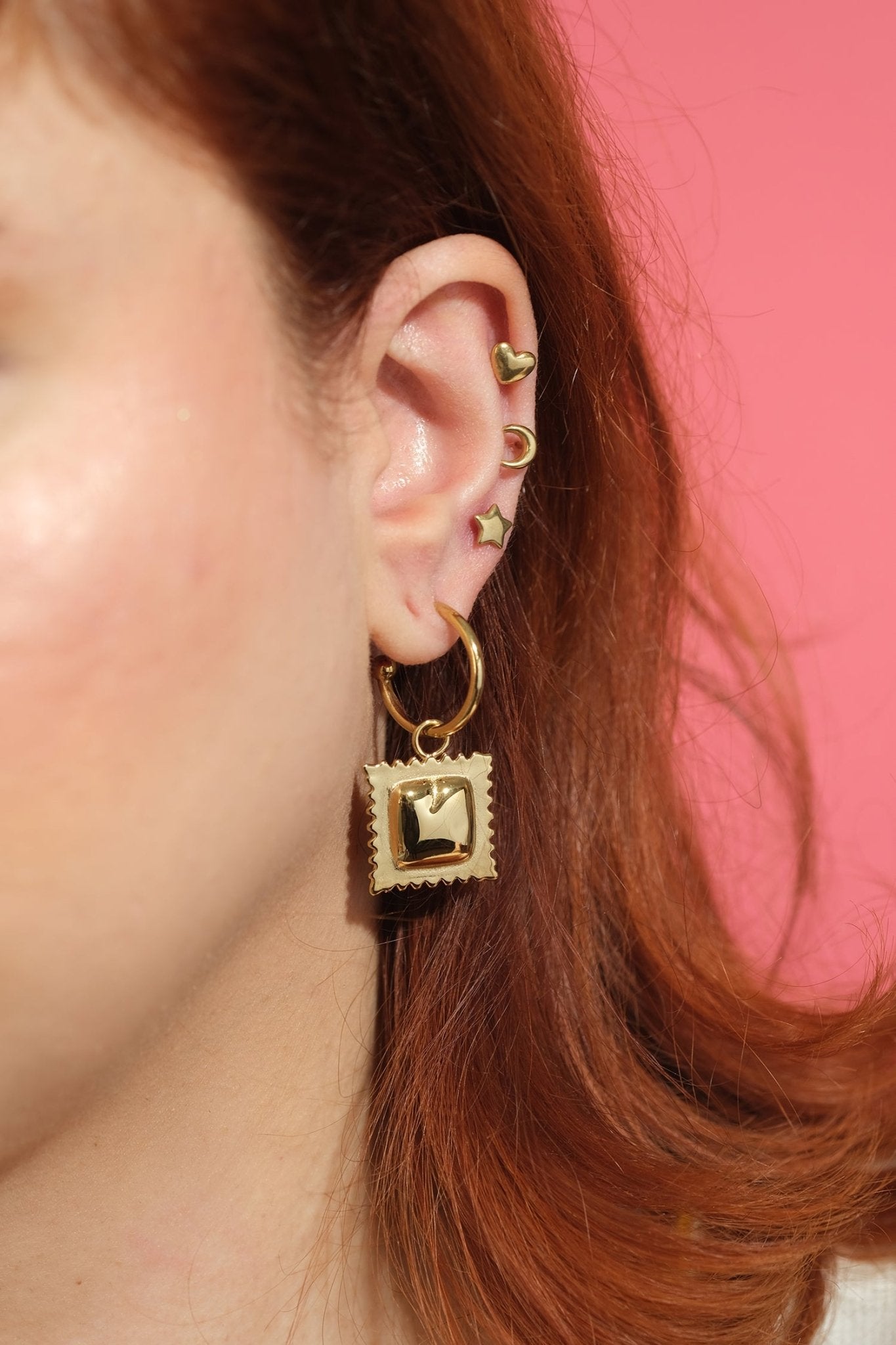 Ravioli Pasta Hoop Earrings - Sleepy Mountain
